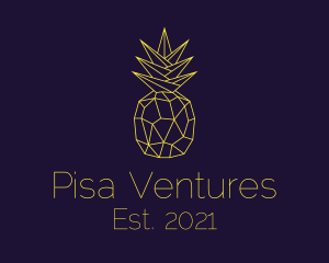 Minimal Pineapple Fruit logo design