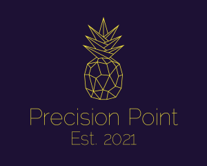 Minimal Pineapple Fruit logo design