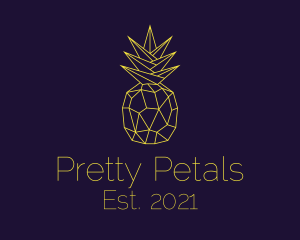 Minimal Pineapple Fruit logo design