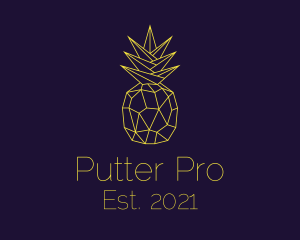 Minimal Pineapple Fruit logo design