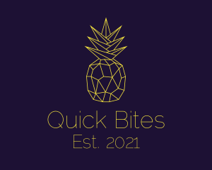 Minimal Pineapple Fruit logo design