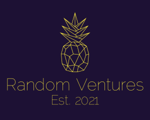 Minimal Pineapple Fruit logo design