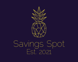 Minimal Pineapple Fruit logo design