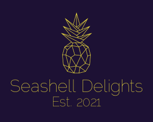 Minimal Pineapple Fruit logo design