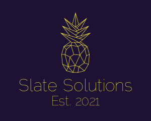 Minimal Pineapple Fruit logo design