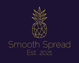 Minimal Pineapple Fruit logo design