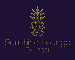 Minimal Pineapple Fruit logo design