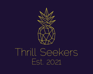 Minimal Pineapple Fruit logo design