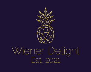 Minimal Pineapple Fruit logo design