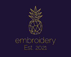 Minimal Pineapple Fruit logo design