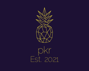 Minimal Pineapple Fruit logo design