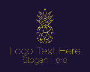 Minimal Pineapple Fruit Logo