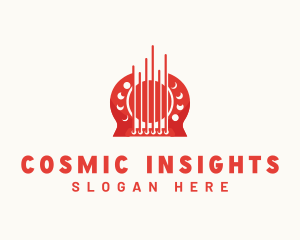 Guitar Musician Cosmic logo design