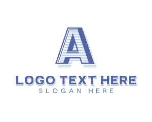 Enterprise - Corporate Stripes Letter A logo design