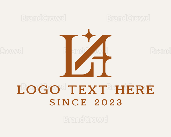 Jewelrt Letter LA Monogram Logo