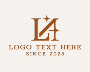 Fashion - Jewelrt Letter LA Monogram logo design