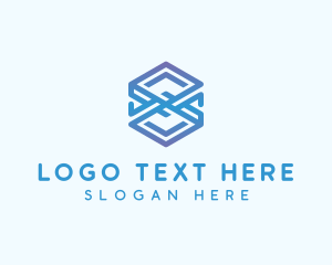 Application - Modern Cube Application logo design