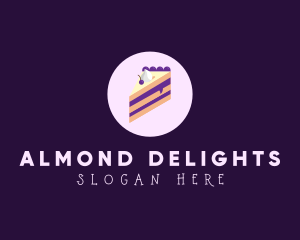 Blueberry Cake Slice Logo