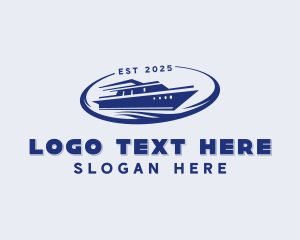 Cruise - Speedboat Cruise Travel logo design