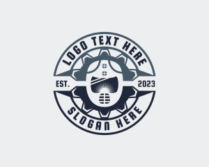Restoration - Industrial Welder Helmet logo design