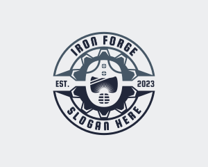 Industrial Welder Helmet logo design