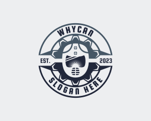 Ironworks - Industrial Welder Helmet logo design