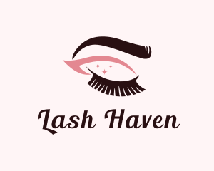 Eyebrow & Lashes Makeup logo design