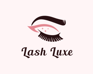 Eyebrow & Lashes Makeup logo design