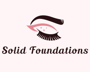 Eyelash - Eyebrow & Lashes Makeup logo design