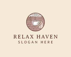 Relaxing Outdoor Cafe  logo design