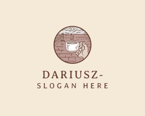 Relaxing Outdoor Cafe  logo design