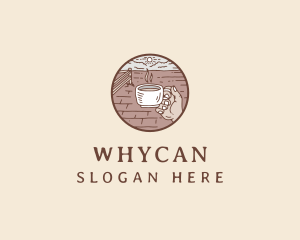 Relaxing Outdoor Cafe  logo design