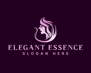 Elegant Woman Hair logo design