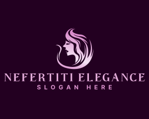 Elegant Woman Hair logo design