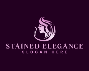 Elegant Woman Hair logo design