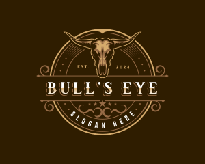 Bull Skull Cattle logo design