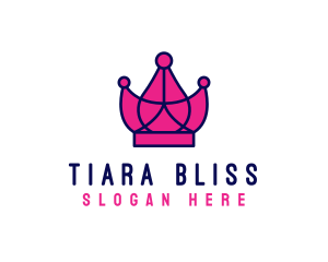 Crown Spa Tiara logo design