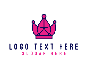 Queen - Crown Spa Tiara logo design