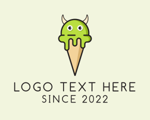 Gelato - Monster Ice Cream logo design