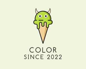 Cold - Monster Ice Cream logo design