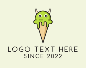 Popsicle - Monster Ice Cream logo design