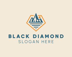 Diamond Mountain Peak logo design