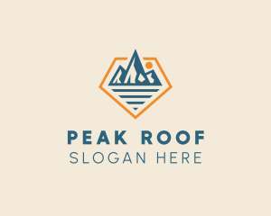 Diamond Mountain Peak logo design