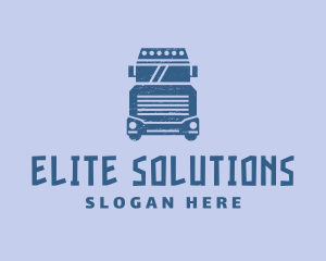 Shipping Service - Truck Courier Vehicle logo design