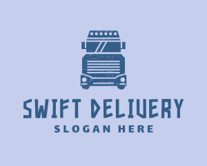 Truck Courier Vehicle logo design