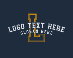 College - College Athlete Letter logo design