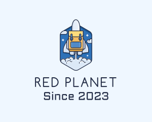 Rocket Launch Backpack logo design