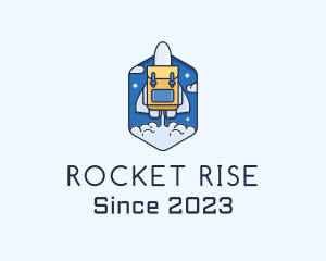 Launch - Rocket Launch Backpack logo design