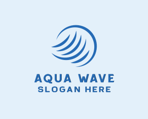 Hvac Cooling Waves logo design