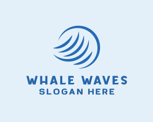 Hvac Cooling Waves logo design